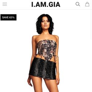 I.AM.GIA Cyndi Corset in snakeskin